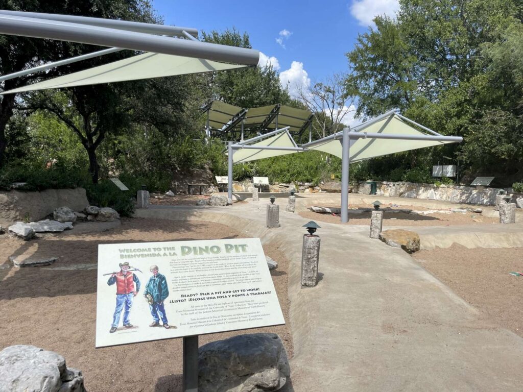 Dino Pit at Austin Nature Science Center