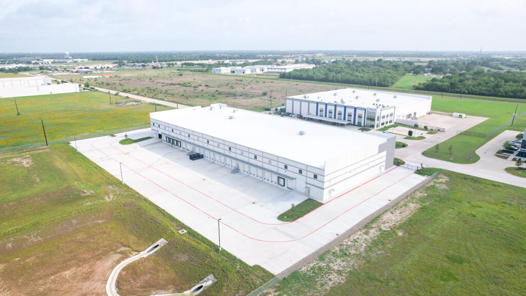 Back bay of the Jascole Inc. distribution center in Rosenberg, Texas