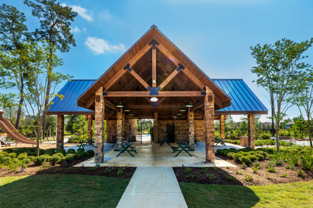 Barton creek ranch pool pavilion in Conroe Texas