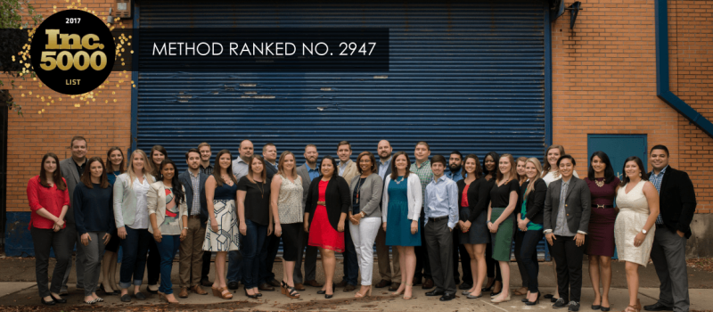 Method Architecture Named to 2017 Inc. 5000 List of America’s Fastest Growing Private Companies